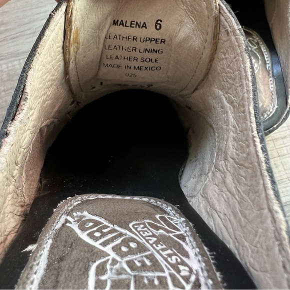 FREEBIRD Malena Womens Size 6 Oxford Mule Navy Blue Leather Slip On Loafers - Picture 13 of 14